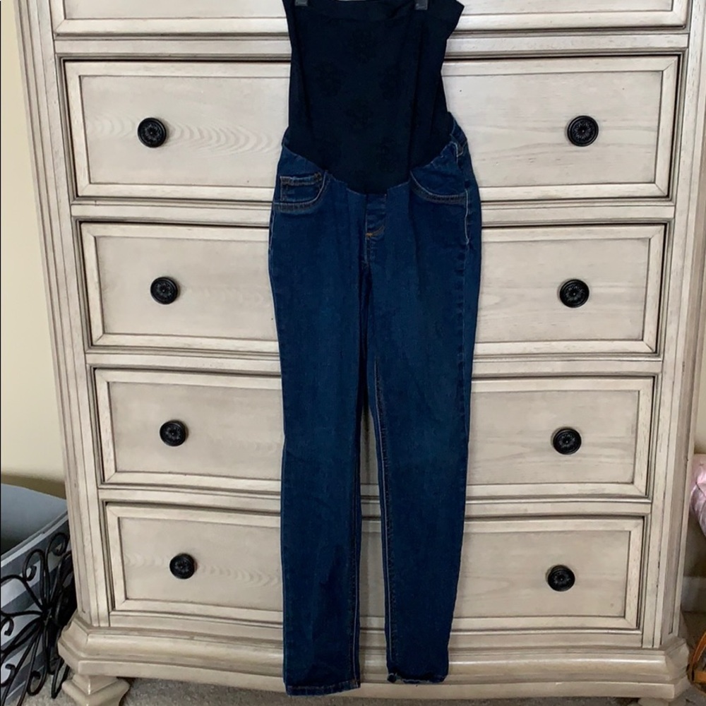 Jessica Simpson petite small maternity blue jean